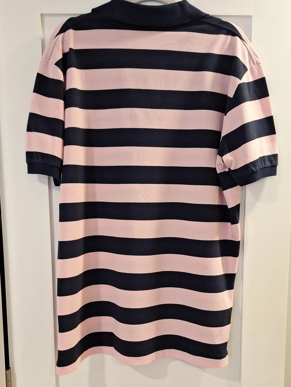 Polo by Ralph Lauren Men's Pink & Navy Stripe Polo Shirt